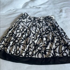 GNW Black and White A-Line Skirt